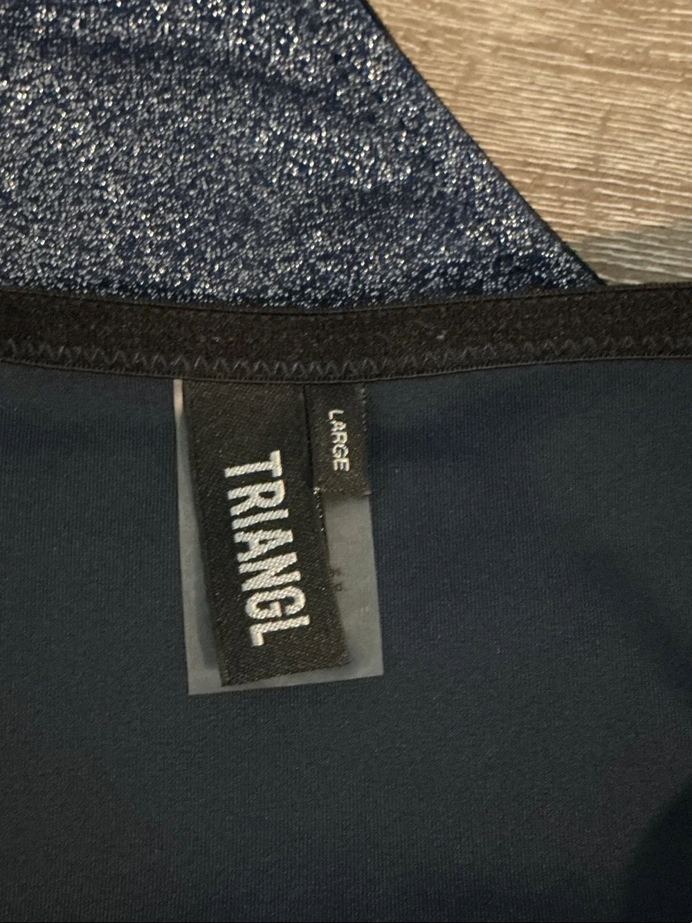triangl swimwear Mana Sparkle High-Waist Bikini Bottom Sz L NWOT High Leg